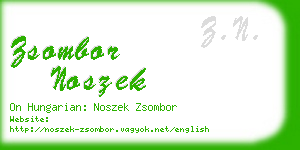 zsombor noszek business card